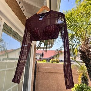 adidas × IVY PARK Wild Brown Monogram Crop Top